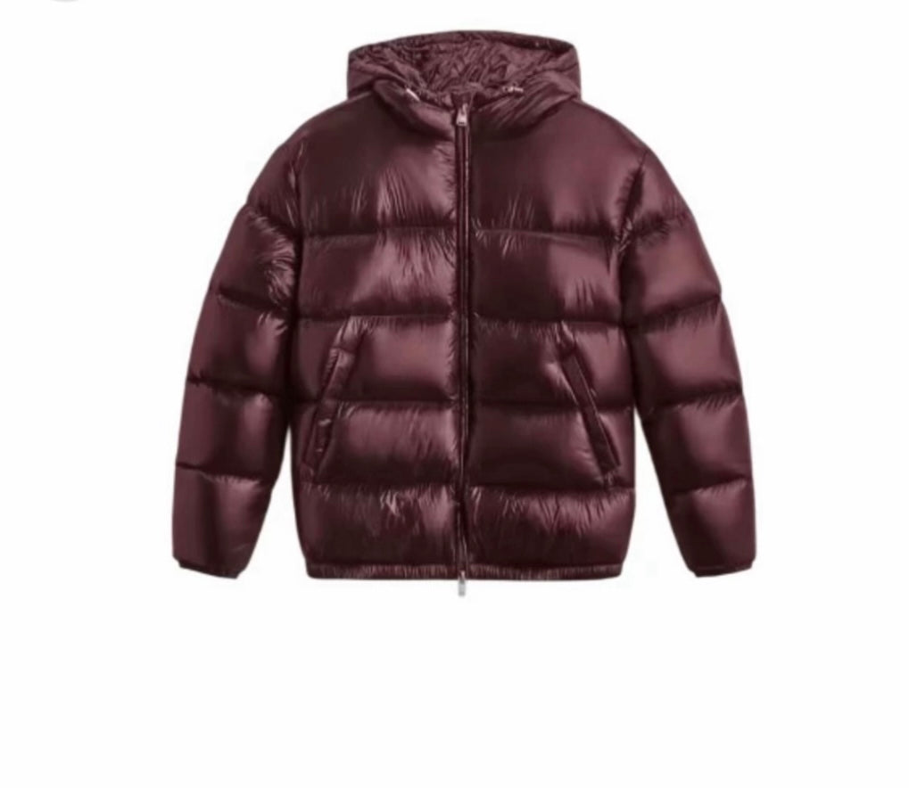 Virale Shiny Puffer Jacke