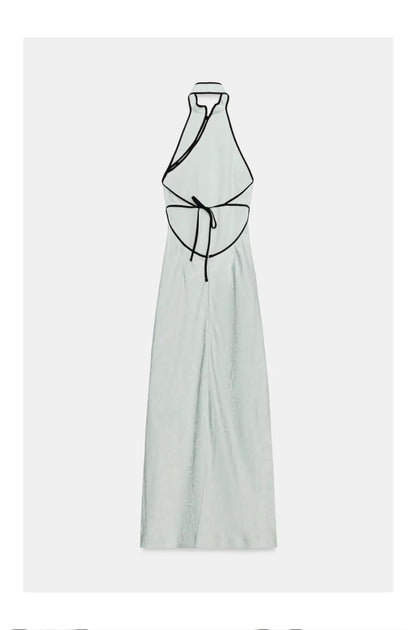 Jacquard-Midikleid mit Knebelknöpfen