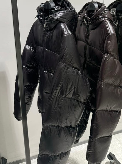 Virale Shiny Puffer Jacke
