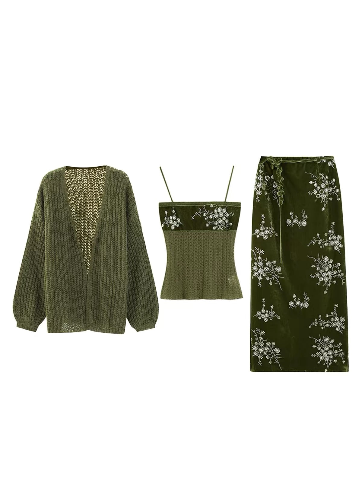 Shinny Oliv Set