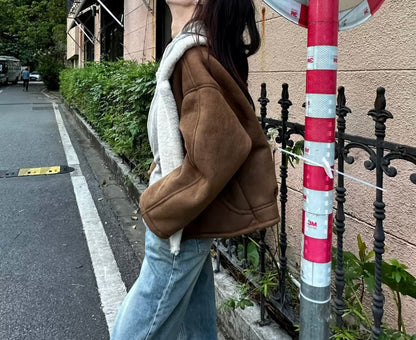 Herbst-Jacke mit Teddyfutter