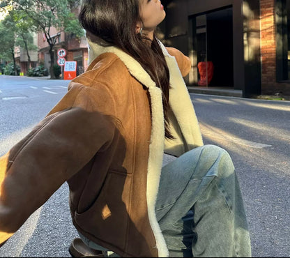 Herbst-Jacke mit Teddyfutter