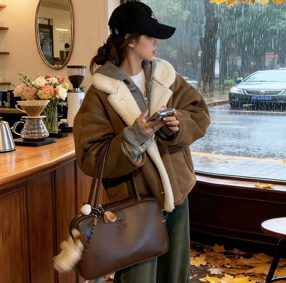 Herbst-Jacke mit Teddyfutter