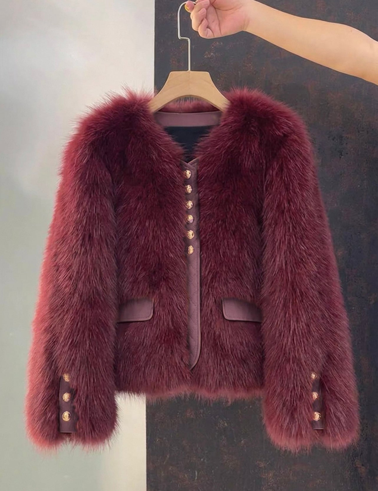 Elegante Fell-Jacke