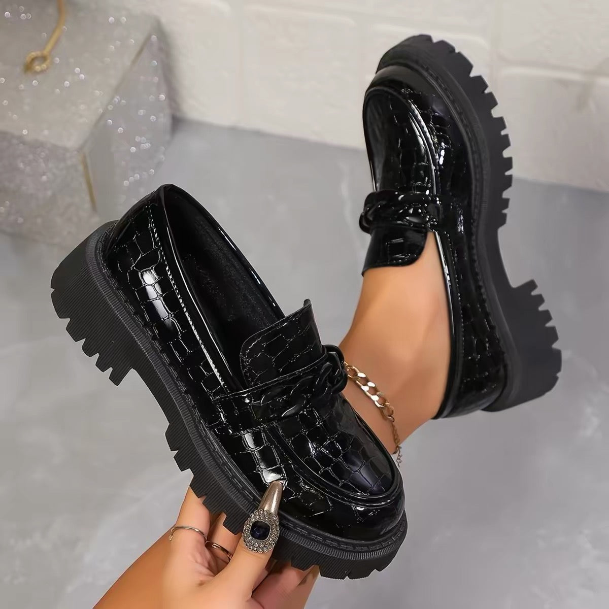 Mock-Croc Loafer