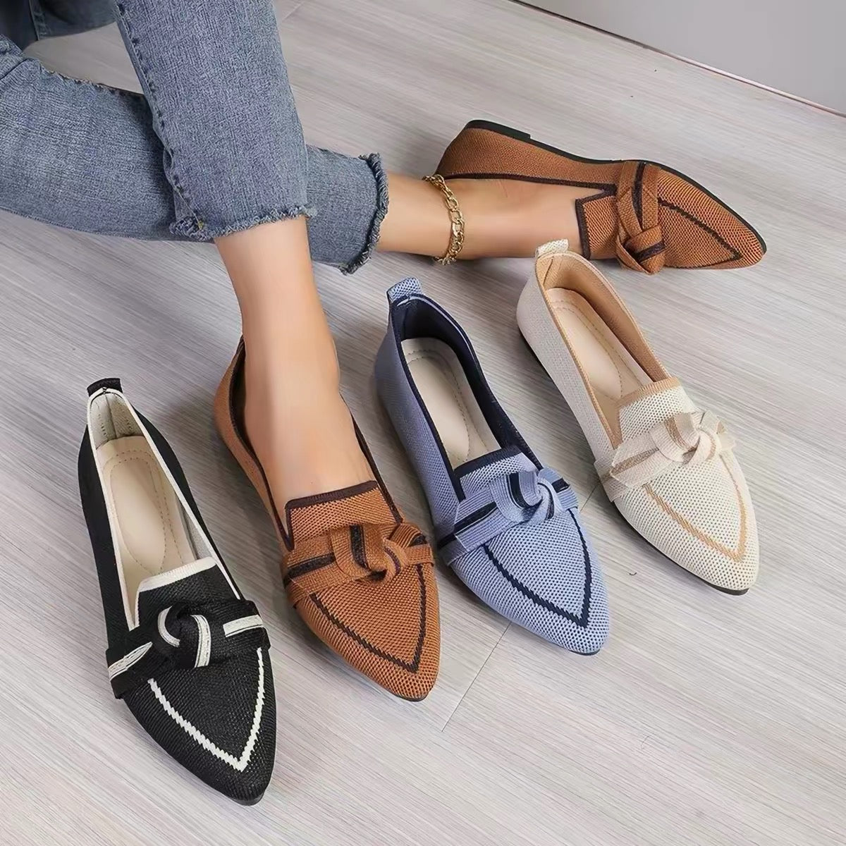 Loafer mit Knotendetail
