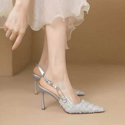 Heels mit Pailletten