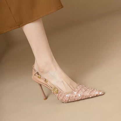 Heels mit Pailletten