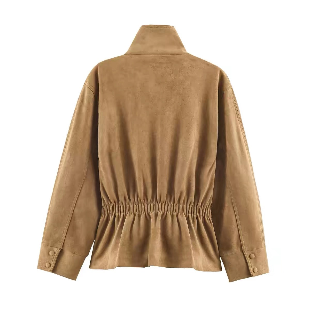 Suede-Jacke mit Gürtel